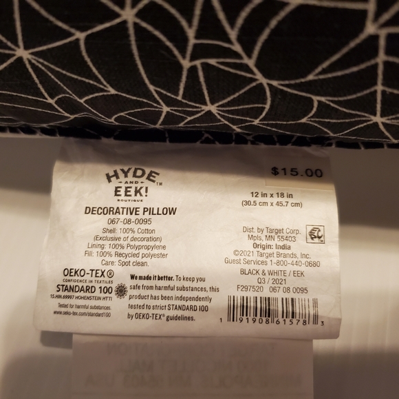 Hyde and Eek! Decorative Pillow, NWT - Picture 4 of 9